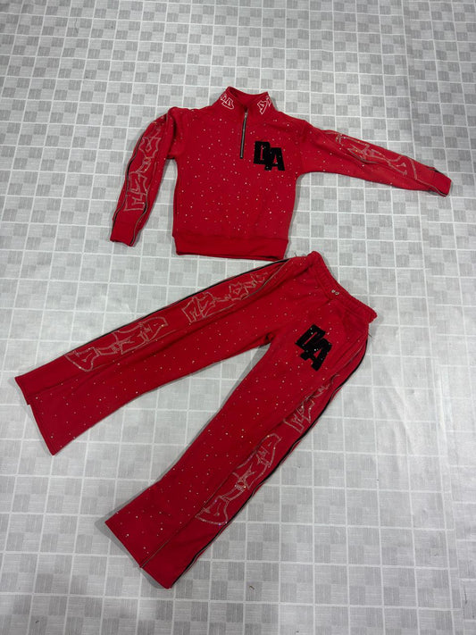 QUARTER ZIP TRACK SUIT